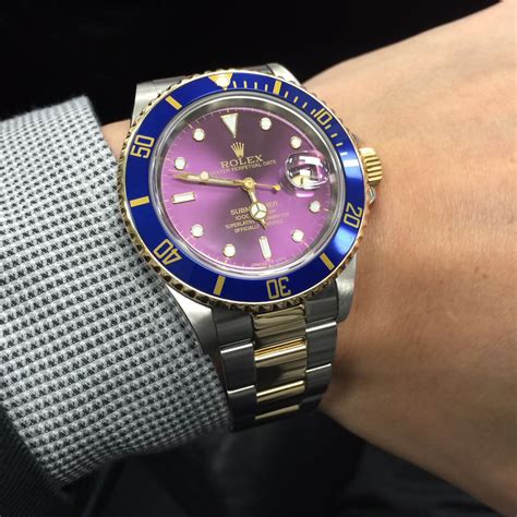 rolex with purple dial|purple rolex references.